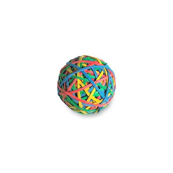 Acco Acco Rubber Band Ball, 275 Assorted Color Bands, 1 Each 72155 - main